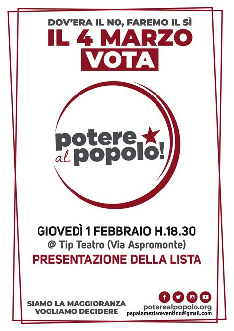 Potere Al Popolo Si Presenta