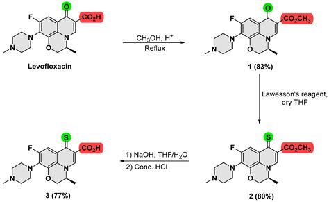 Cimb Free Full Text Design And Synthesis Of Thionated Levofloxacin