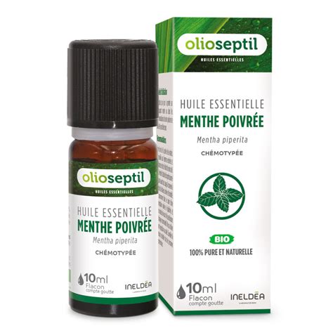 Huile Essentielle De Menthe Poivr E Flacon Goutte Ml Shopping Nature