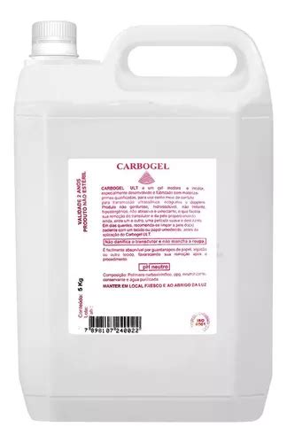 Gel Condutor Para Ultrassom Plurigel Galão 5kg Carbogel MercadoLivre