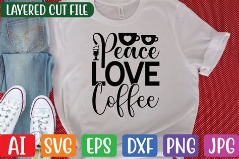 Peace Love Coffee Graphic by creative creator · Creative Fabrica