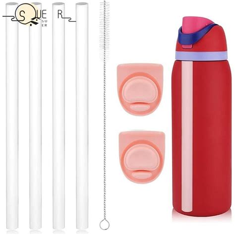 Sueren Water Bottle Straws Silicone Reusable Cup Straw Stopper