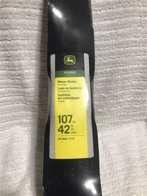 Pack Of 2 John Deere 42 In Replacement Mower Steel Blade Z335e Z335m Z345m Z345r Ebay