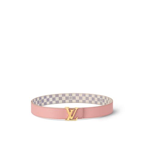 Lv Initiales 30mm Reversible Belt Damier Azur Canvas Accessories Louis Vuitton