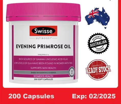 Swisse Ultiboost Evening Primrose Oil 200 Capsules Health And Nutrition