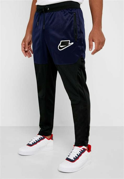 Nike Nike Nsw Nsp Blackblue Mens Loose Fit Track Pants Size Xl