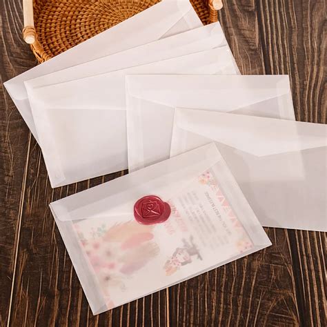 Estilo Ocidental Envelopes Transl Cidos Para Convite De Casamento Papel