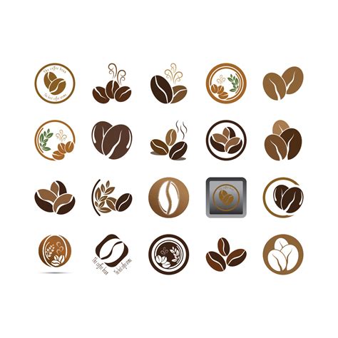 coffee bean icon vector 8566472 Vector Art at Vecteezy