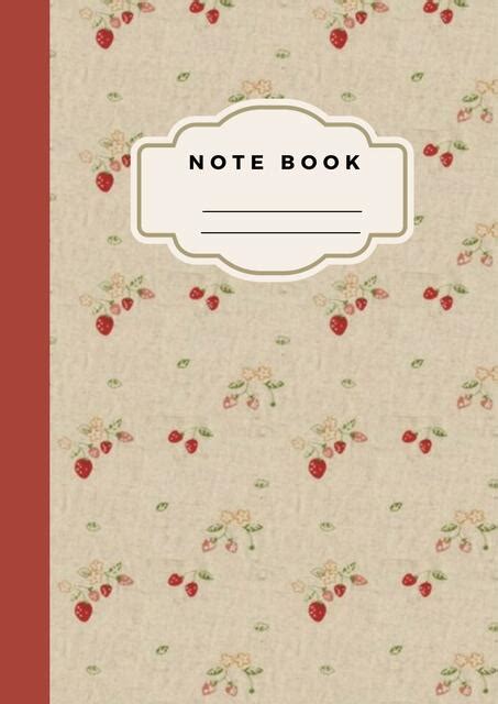 Portada Note Book Goodnotes Fresa Foster Udocz