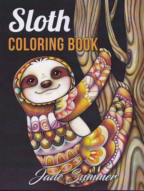 Sloth Coloring Book Jade Summer Kleurboek Voor Volwassenen Bol