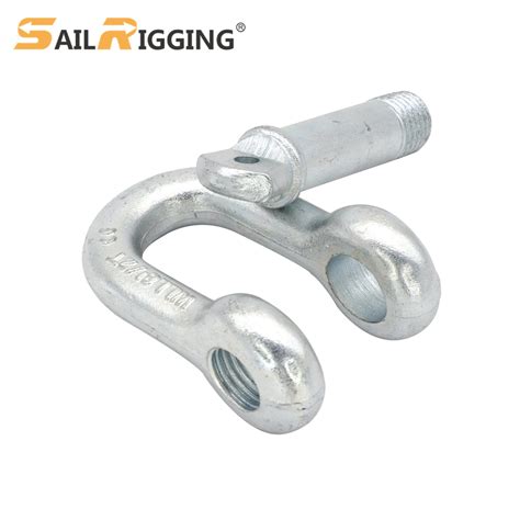 Carbon Steel Drop Forged Us Type Screw Pin Chain Shackle China Chain