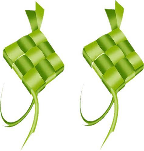 Ketupat Png For Idul Fitri Cartoon Style Download Png Image