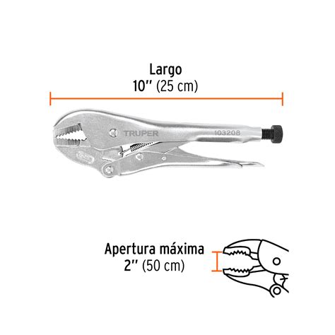 Ficha Tecnica Pinza de presión 10 mordaza recta tipo japonés Truper
