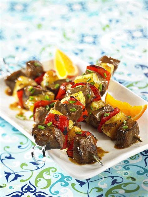 Grilled Hawaiian Beef Kabobs Canadian Beef