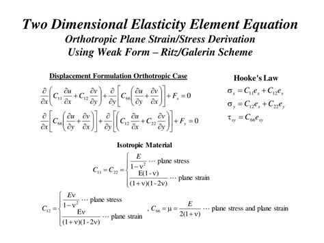 Ppt Procedures Of Finite Element Analysis Two Dimensional Elasticity