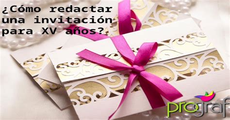 Cómo redactar una invitación de XV años PPTX Powerpoint