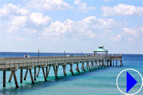 Live Streaming Webcam | Fishing Pier at Deerfield Beach | Florida