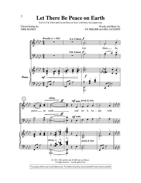 Let There Be Peace on Earth (SATB ) by Sy Mi | J.W. Pepper Sheet Music