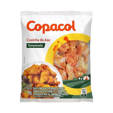 Coxinhas Das Asas De Frango Temperada Resfriada Copacol Kg Big Box