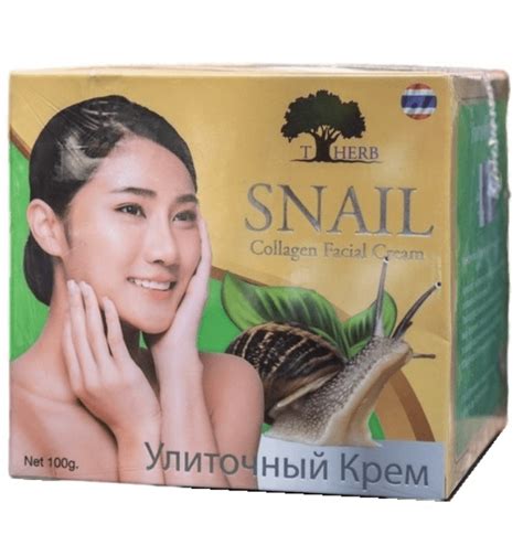Улиточный крем для лица (Thai Herb Snail Collagen Facial Cream 100g ...