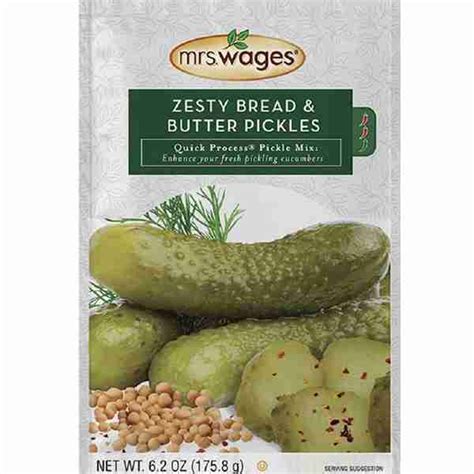 Mrs Wages Quick Process Zesty Bread And Butter Pickles Mix Salsa Express