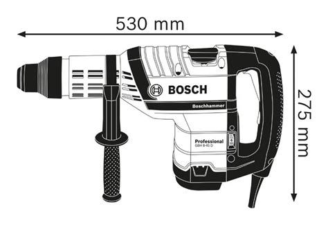 Gbh 8 45 D Rotary Hammer With Sds Max Bosch Professional