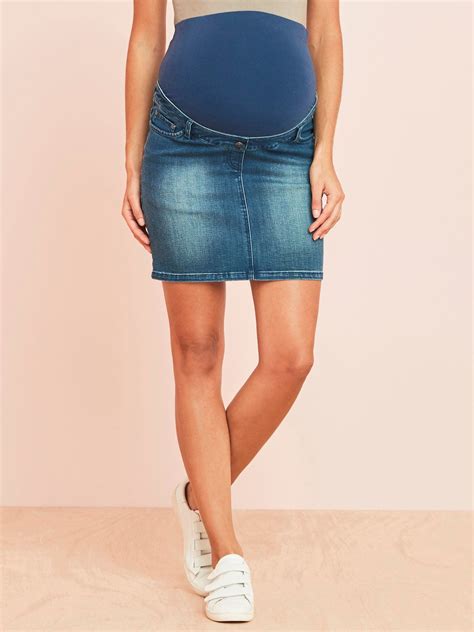 Denim Skirt For Maternity Blue Dark Solid Maternity Vertbaudet