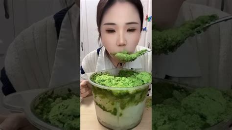 Heavy Matcha Ice Eating Asmr Shaved Ice Eating Youtube