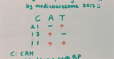 Medicowesome Congenital Adrenal Hyperplasia Mnemonic