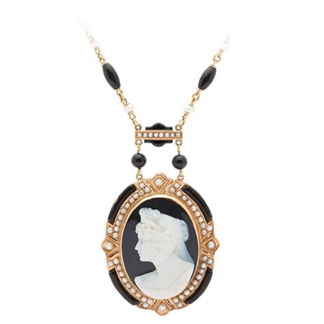 Victorian Cameo Pendant Necklace At Stdibs