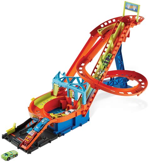 Hot Wheels City Roller Coaster Rally Playset Mattel Tates Toys