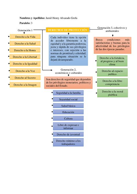 6 Tarea Organizador gráfico de los derechos de protección Cada