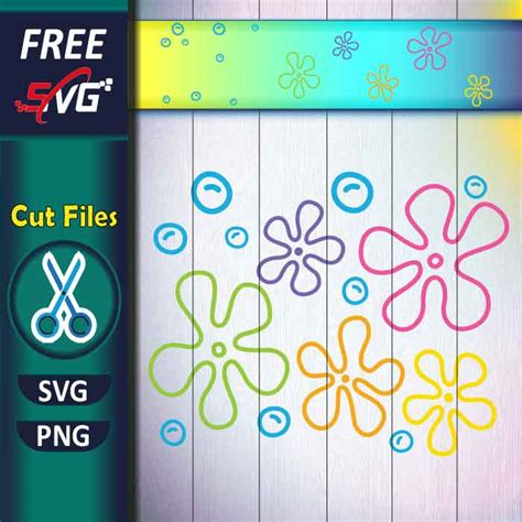 Bikini Bottom Flowers SVG Free Free SVG Files