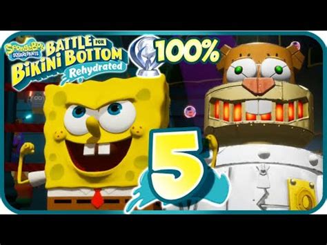 SpongeBob Battle For Bikini Bottom Rehydrated Walkthrough Part PS Robo Sandy Boss