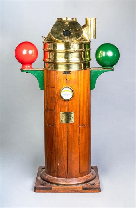 Lot A Kelvin Hughes Brass And Teak Binnacle X X In