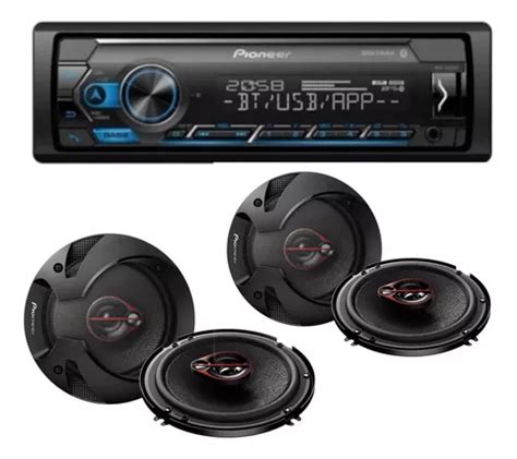 Paquete Autoestereo Pioneer Mvh S Bt Bocinas W Env O Gratis