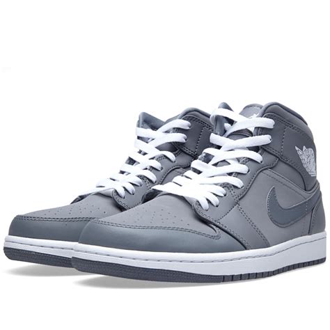 Nike Air Jordan 1 Mid Cool Grey End Us