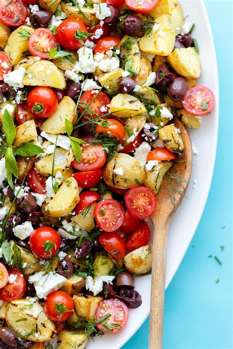 Greek Potato Salad With Feta And Fresh Herbs Recipe Potatoe Salad