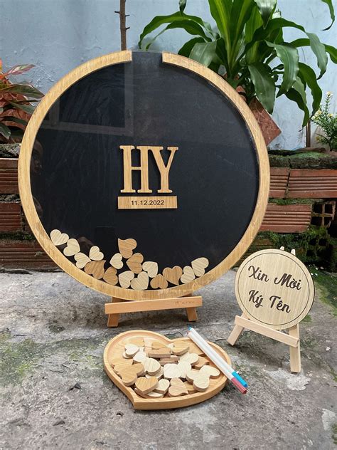 Tranh thả tim hot trend Happy Gallery Tranh in dấu vân tay tranh ký tên cho ngày cưới