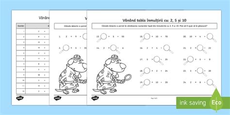 Fise Tabla Inmultirii Cv Inginer Ro