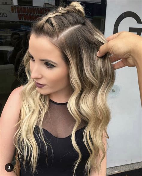 Penteado Para Cabelo Solto Liso Testando Produtos Cosmeticos