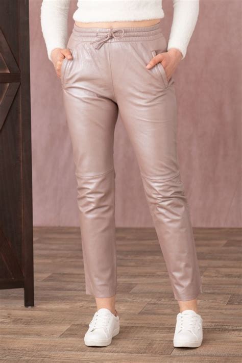 Pantalon Femme Oakwood GIFT METAL NUDE 573 Cuir City