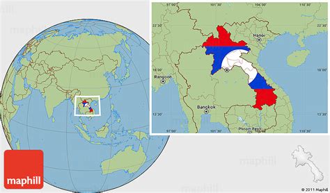 tinta tanque asesinato laos flag map colisión para agregar El principio