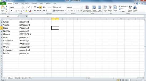 free password spreadsheet template — db-excel.com