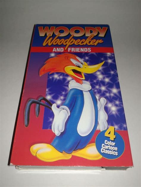 Woody Woodpecker And Friends 4 Episodes VHS Vintage Cartoon VCR Video