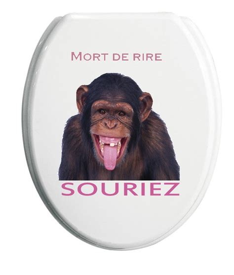 Un Drôle De Singe Pour Un Drôle De Sticker Sticker Pour Abattant Wc