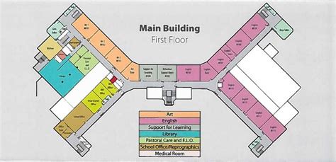 High School Building Map