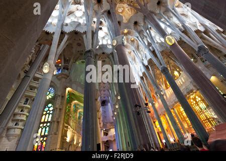 Sagrada Familia Architektur Detail In Barcelona Spanien