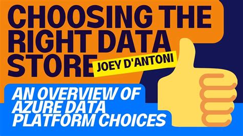 Choosing The Right Data Store An Overview Of Azure Data Platform