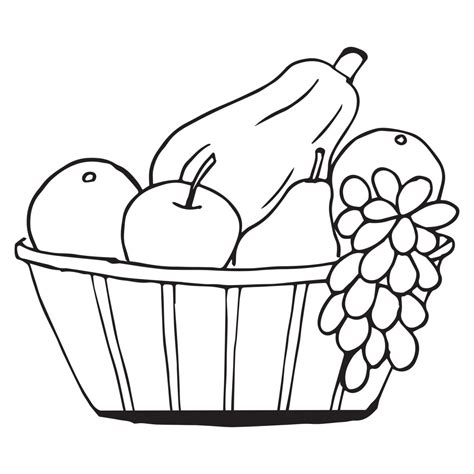 Fruit Basket Coloring Pages Fun Free And Printable Coloring